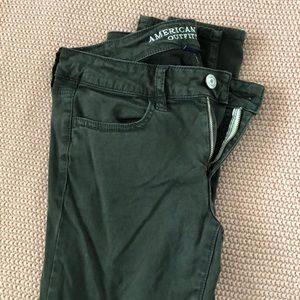 American eagle green jeggings